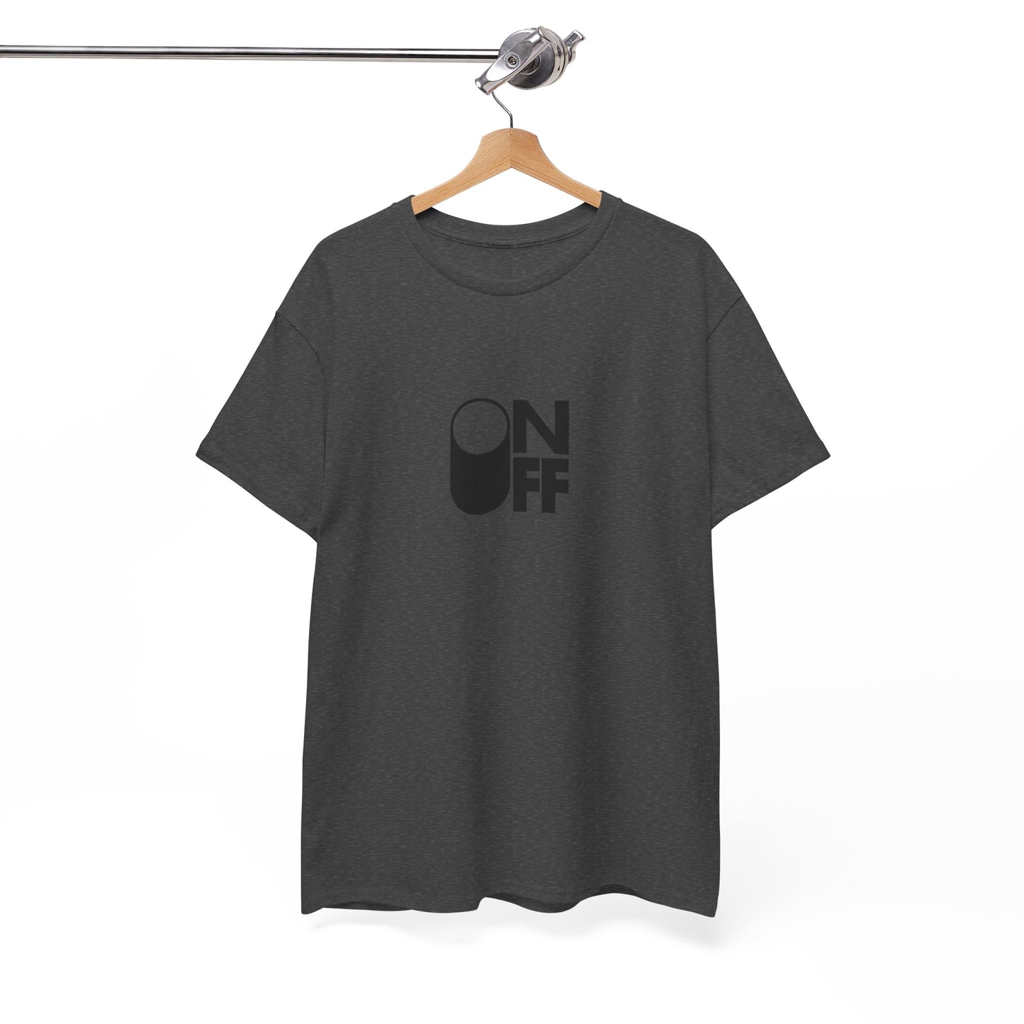 ON/OFF Heavy Cotton Tee - Perfect Gift for Tech Lovers, Casual Wear, Gamer Shirt, Everyday Comfort