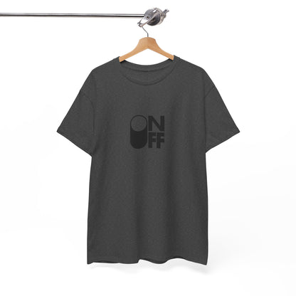 ON/OFF Heavy Cotton Tee - Perfect Gift for Tech Lovers, Casual Wear, Gamer Shirt, Everyday Comfort