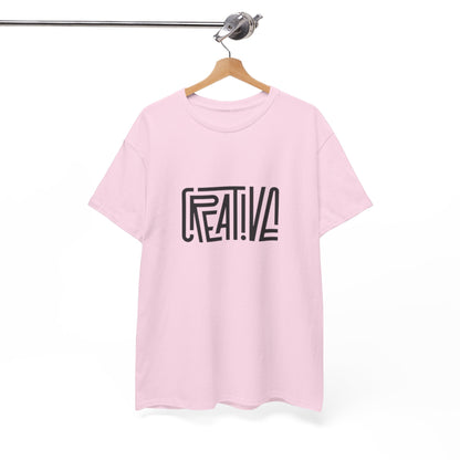 Creative Vibes Heavy Cotton Tee, Artistic T-Shirt for Creatives, Gift for Artists, Daily Wear, Inspiration Tee