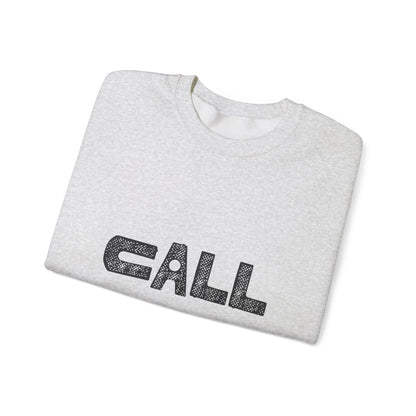 Call Graphic Unisex Crewneck Sweatshirt, Cozy Apparel, Casual Wear, Everyday Style, Gift for Friends