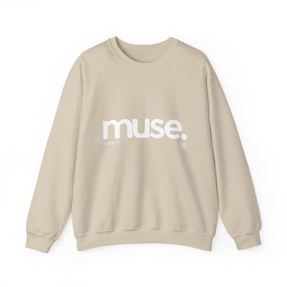 Chic Muse Unisex Heavy Blend Crewneck Sweatshirt, Cozy Casual Style, Gift for Creatives, Fashionable Sweatshirt, Layering Essential