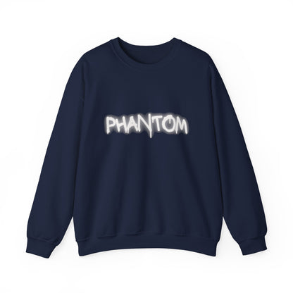 Phantom Unisex Crewneck Sweatshirt, Cozy Fashion, Casual Wear, Halloween Apparel, Gift for Ghost Lovers, Comfortable Everyday