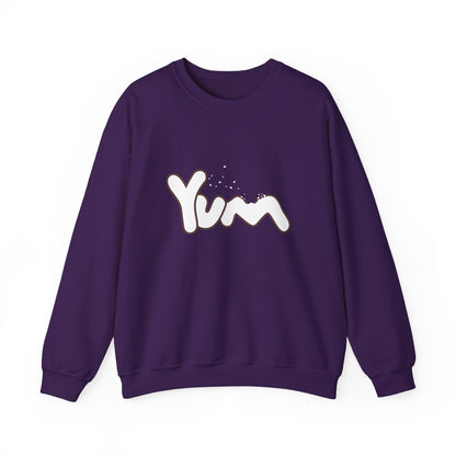 Yummy Vibes Crewneck Sweatshirt | Unisex Cool Fashion Gift, Cozy Loungewear, Foodie Apparel, Fun Kitchen Wear, Casual Everyday Style