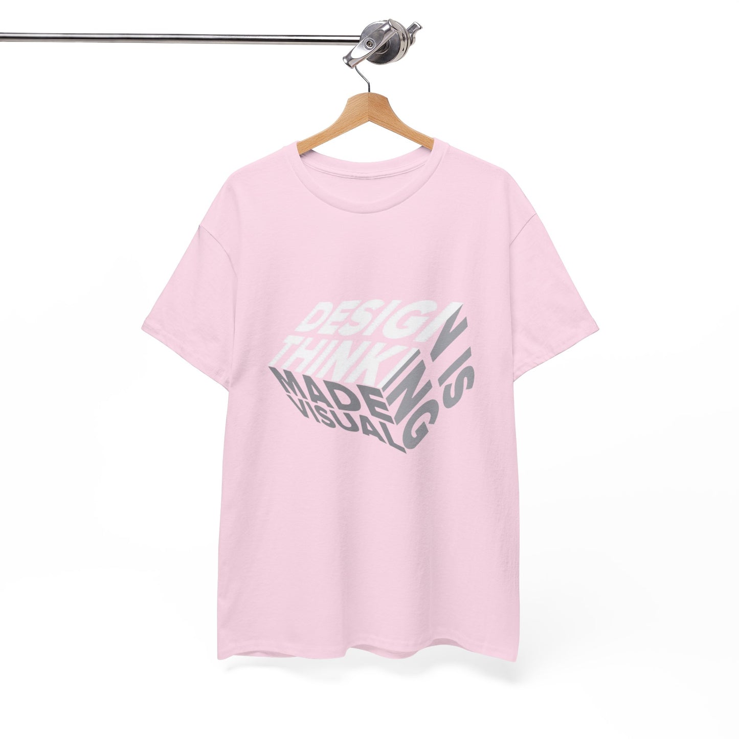 Design Thinking  Heavy Cotton Tee, Casual Graphic Tees, Gift for Designers, Cool Everyday Wear, Unique Art Shirt, Trendy Fashion Top