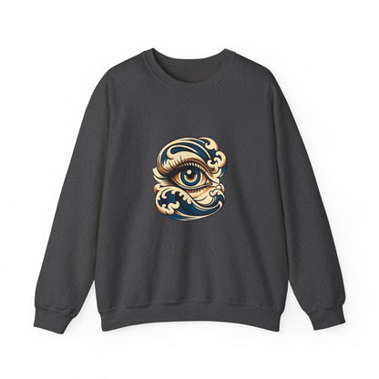 Eye of Awareness Unisex Crewneck Sweatshirt | Cozy Artistic Wear, Casual Gift, Art-Lovers Attire, Everyday Comfort