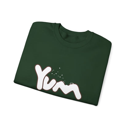 Yummy Vibes Crewneck Sweatshirt | Unisex Cool Fashion Gift, Cozy Loungewear, Foodie Apparel, Fun Kitchen Wear, Casual Everyday Style