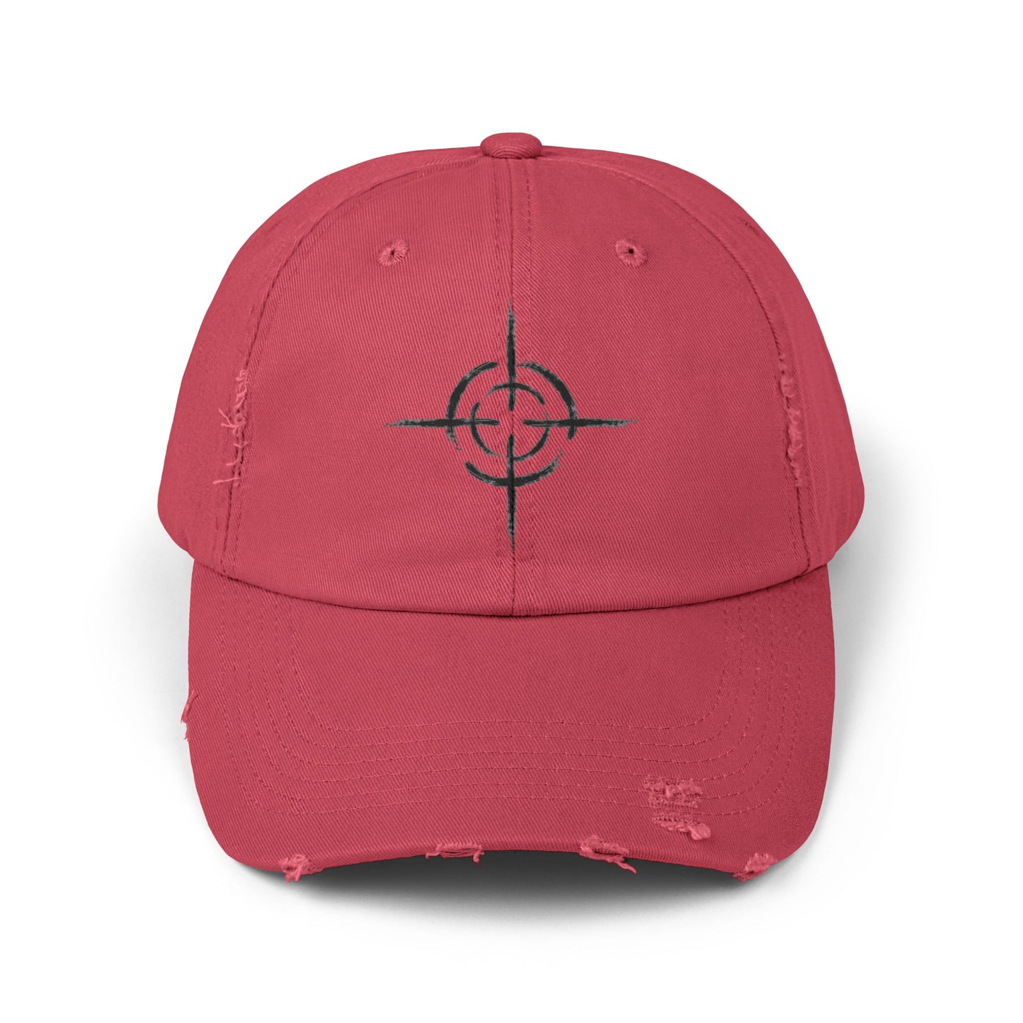 Distressed Unisex Cap with Target Design, Casual Hat, Gift for Him or Her, Trendy Accessory, Summer Vibes