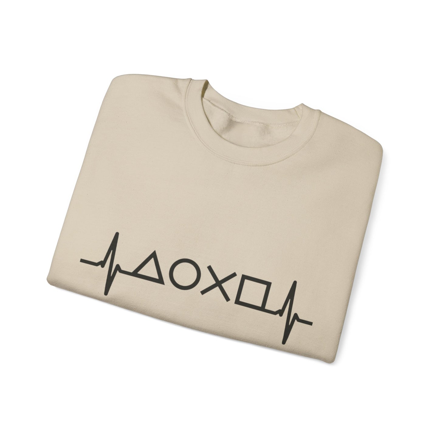 Heartbeat Unisex Sweatshirt, Cozy Crewneck Sweatshirt, Graphic Sweatshirt, Gift for Him/Her, Casual Wear, Perfect for Seasons