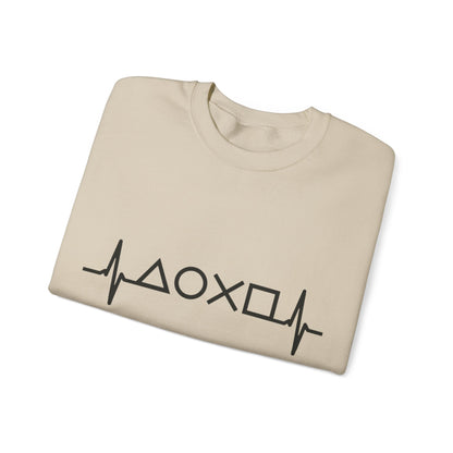 Heartbeat Unisex Sweatshirt, Cozy Crewneck Sweatshirt, Graphic Sweatshirt, Gift for Him/Her, Casual Wear, Perfect for Seasons