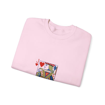 Playing Card Inspired Unisex Sweatshirt | Cozy Gift for Card Lovers, Gamers, Birthdays, Casual Wear, Unique Sweatshirt