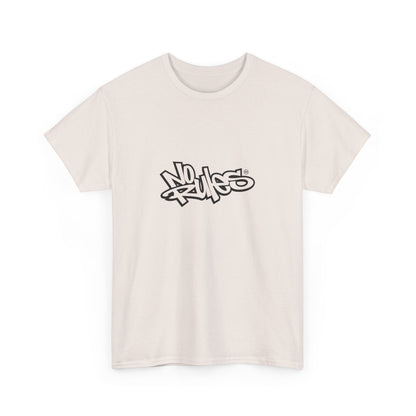 Heavy Cotton Tee with Graffiti Design, Streetwear, Casual Wear, Gift for Her, Gift for Him, Urban Fashion, Everyday Style