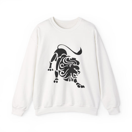 Fierce Lion Crewneck Sweatshirt | Unisex Heavy Blend for Everyday Comfort, Casual Fashion, Gift for Animal Lovers, Cool Sweatshirt