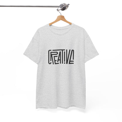 Creative Vibes Heavy Cotton Tee, Artistic T-Shirt for Creatives, Gift for Artists, Daily Wear, Inspiration Tee