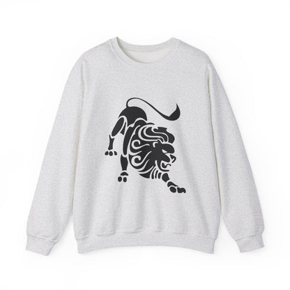 Fierce Lion Crewneck Sweatshirt | Unisex Heavy Blend for Everyday Comfort, Casual Fashion, Gift for Animal Lovers, Cool Sweatshirt