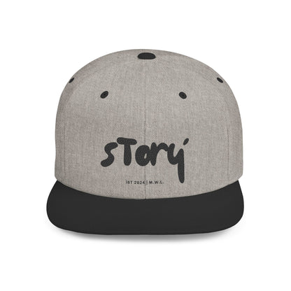 Stylish Flat Bill Snapback - Trendy Hat for Story Lovers, Casual Wear, Unisex, Gift for Friends, Street Fashion, Everyday Accessory