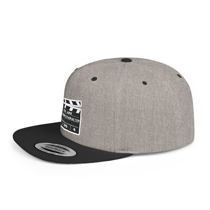 Film Lover's Flat Bill Snapback Hat | Movie Buff Gift | Casual Streetwear | Stylish Cap | Gift for Him/Her, Film Crew Accessory