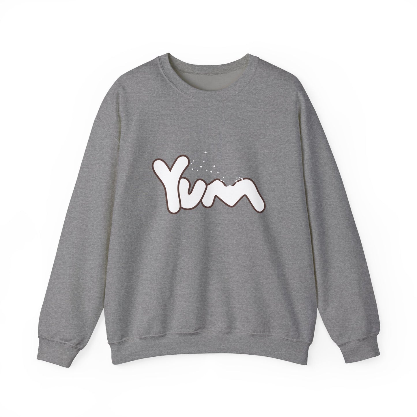 Yummy Vibes Crewneck Sweatshirt | Unisex Cool Fashion Gift, Cozy Loungewear, Foodie Apparel, Fun Kitchen Wear, Casual Everyday Style