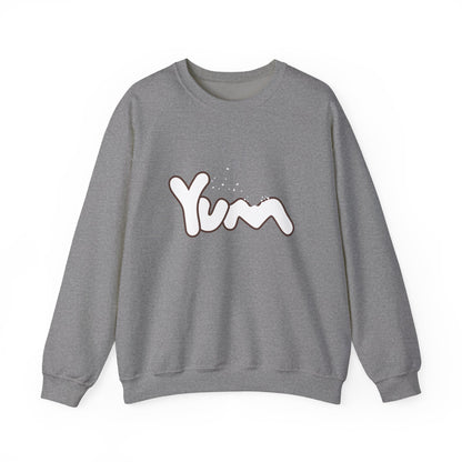 Yummy Vibes Crewneck Sweatshirt | Unisex Cool Fashion Gift, Cozy Loungewear, Foodie Apparel, Fun Kitchen Wear, Casual Everyday Style