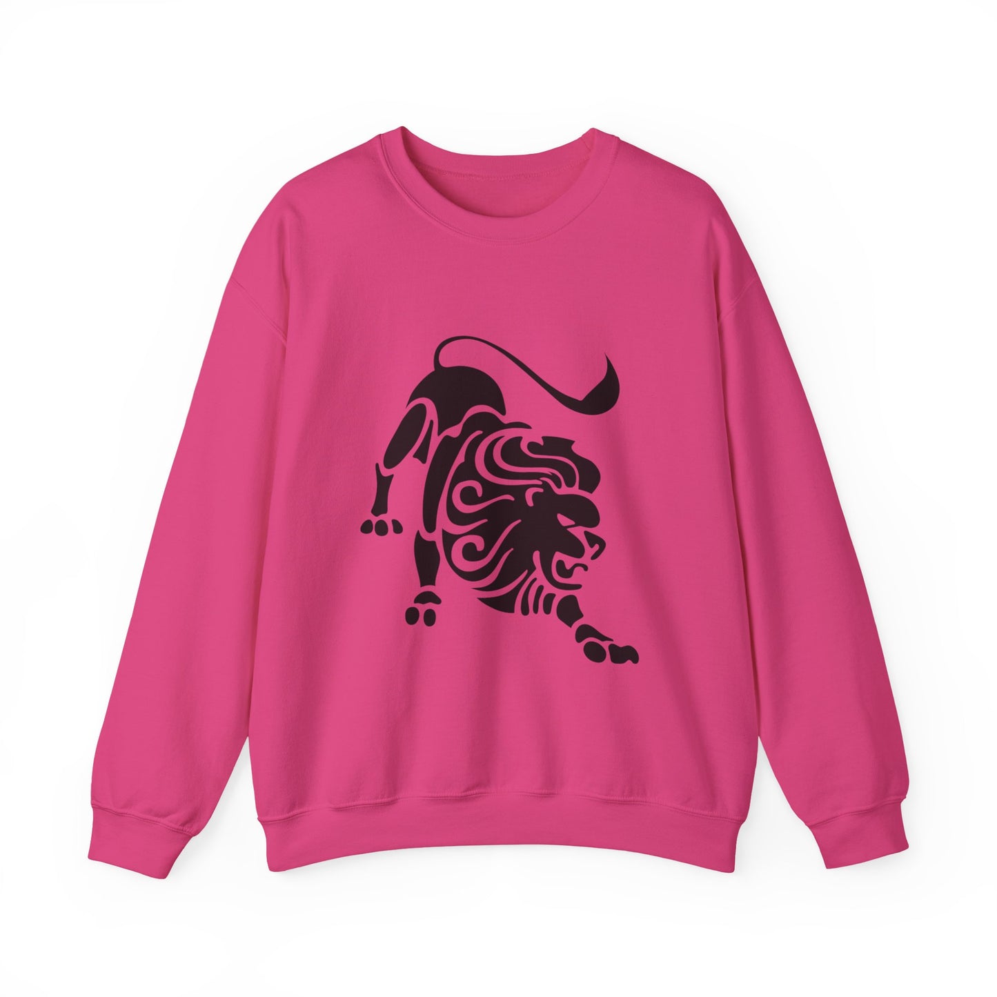 Fierce Lion Crewneck Sweatshirt | Unisex Heavy Blend for Everyday Comfort, Casual Fashion, Gift for Animal Lovers, Cool Sweatshirt