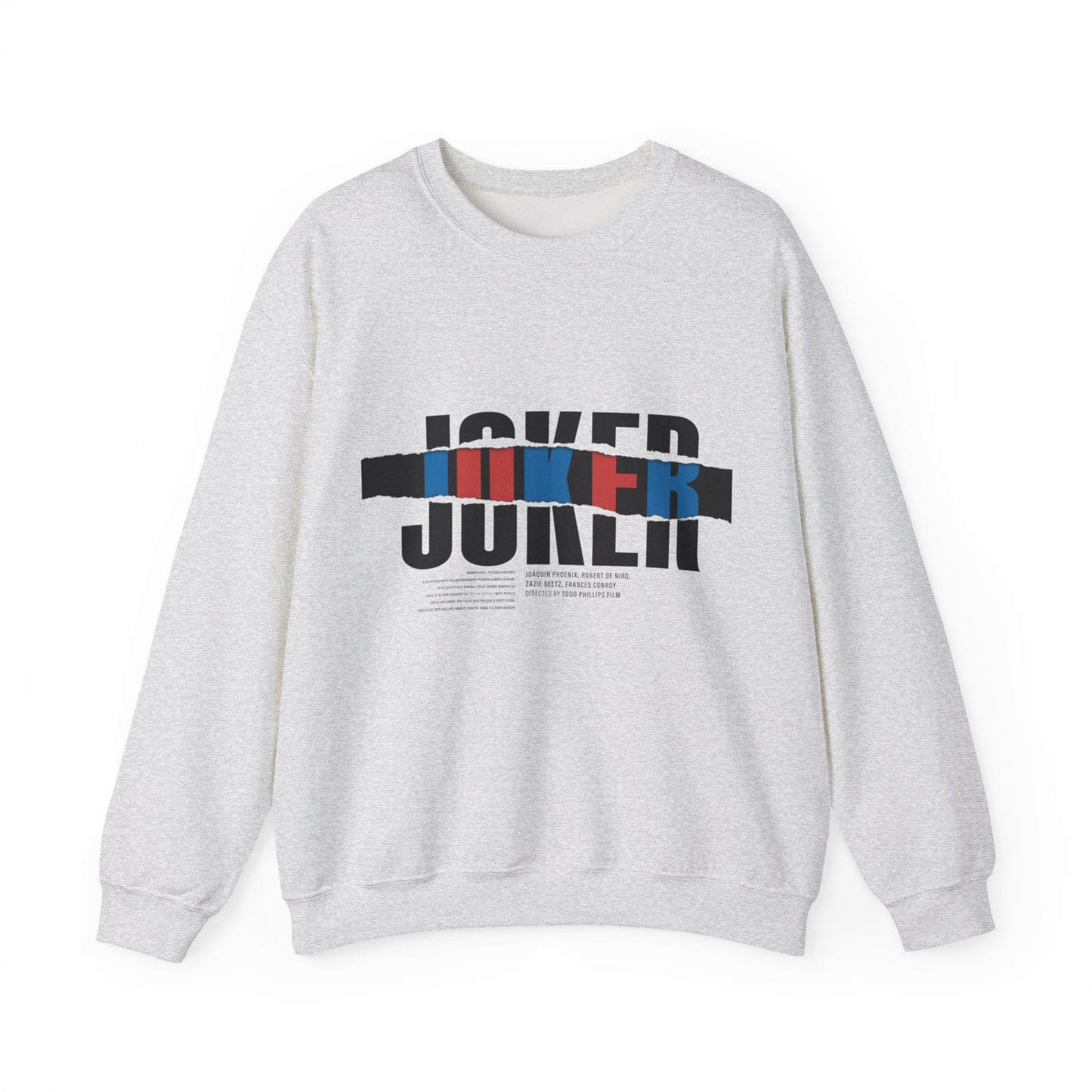 Joker Graphic Sweatshirt - Cozy Unisex Crewneck, Perfect for Casual Wear, Gifts, Movie Fans, Halloween, Streetwear