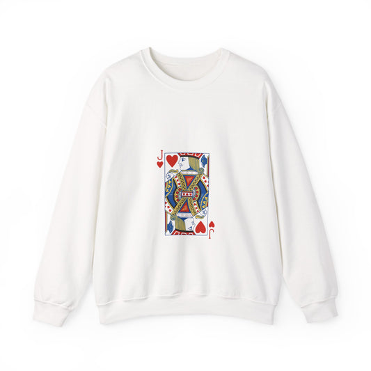 Playing Card Inspired Unisex Sweatshirt | Cozy Gift for Card Lovers, Gamers, Birthdays, Casual Wear, Unique Sweatshirt