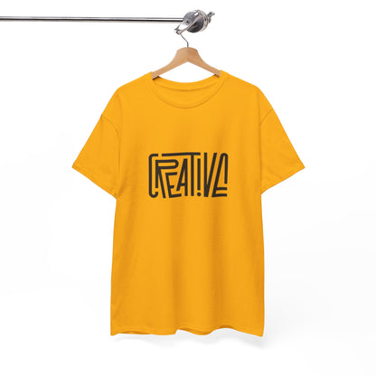 Creative Vibes Heavy Cotton Tee, Artistic T-Shirt for Creatives, Gift for Artists, Daily Wear, Inspiration Tee