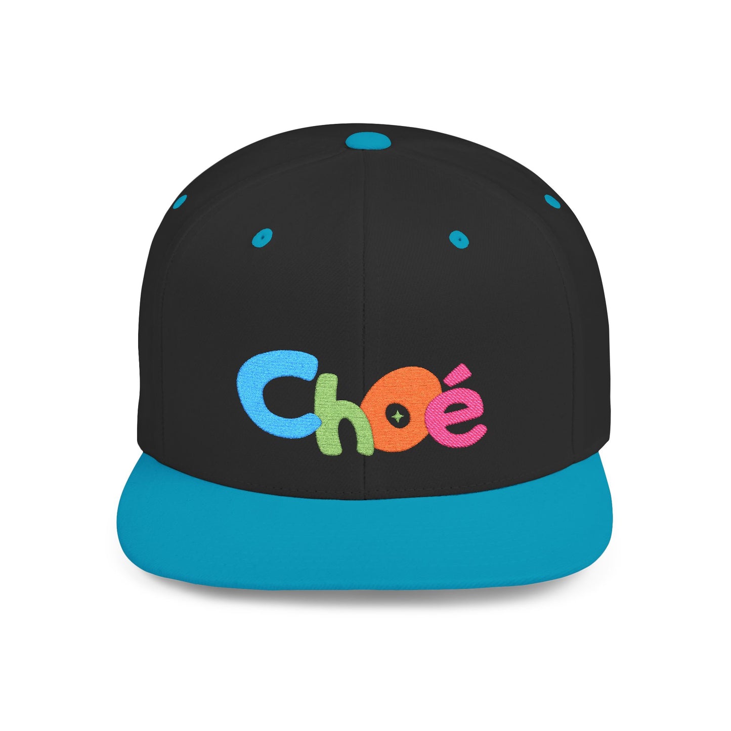 Colorful Personalized Flat Bill Snapback Cap for Kids, Fun Fashion Accessory, Birthday Gift, Custom Name Hat, Trending Cap