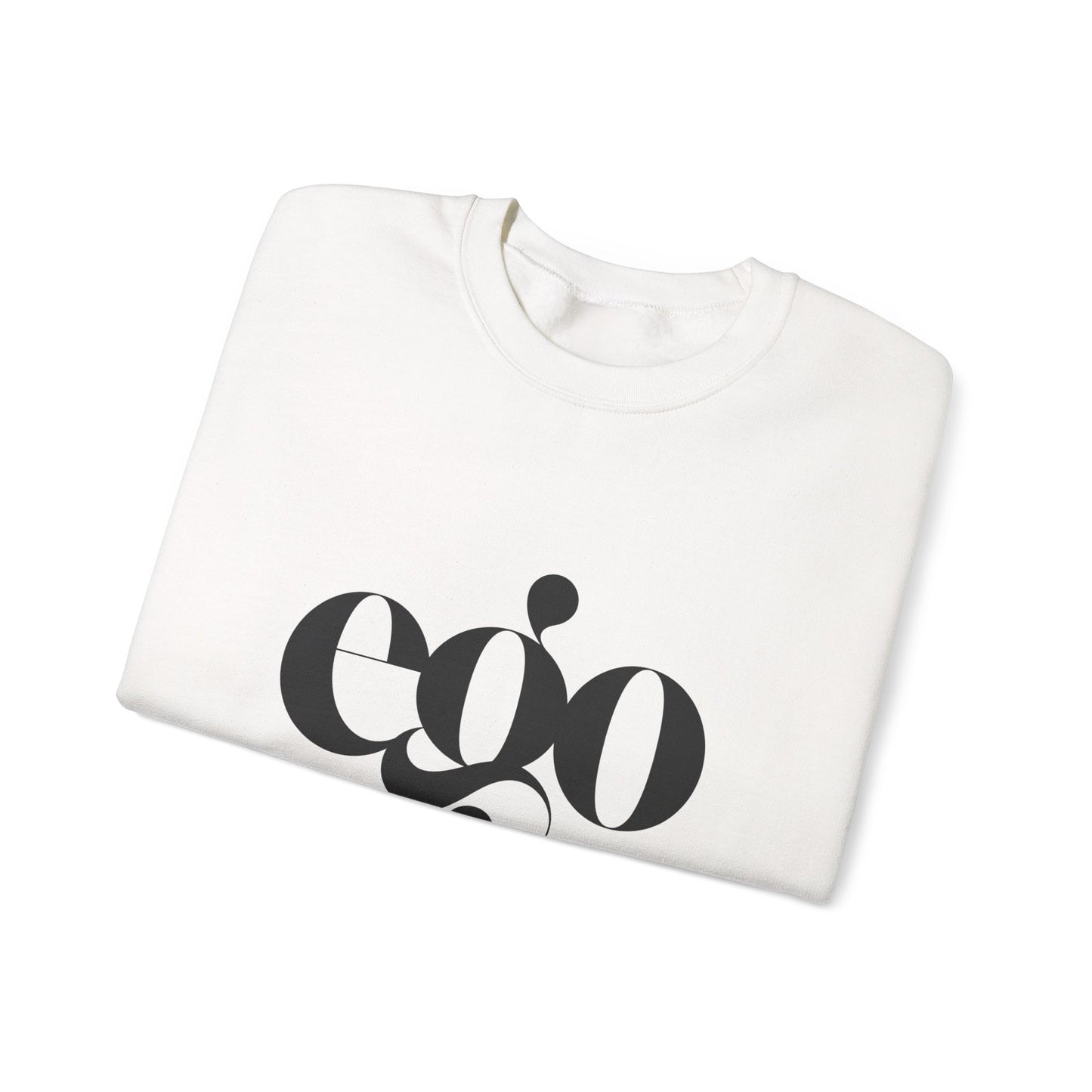 Ego Crewneck Sweatshirt, Cozy unisex apparel, Gift for fashion lovers, Casual wear, Perfect for winter, Graphic sweatshirt for