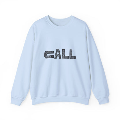 Call Graphic Unisex Crewneck Sweatshirt, Cozy Apparel, Casual Wear, Everyday Style, Gift for Friends