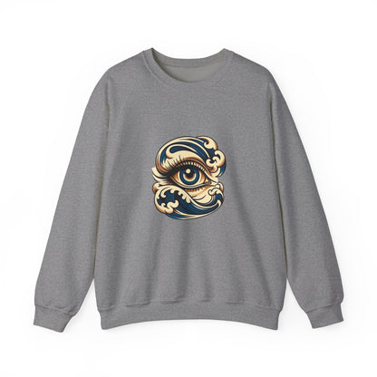 Eye of Awareness Unisex Crewneck Sweatshirt | Cozy Artistic Wear, Casual Gift, Art-Lovers Attire, Everyday Comfort
