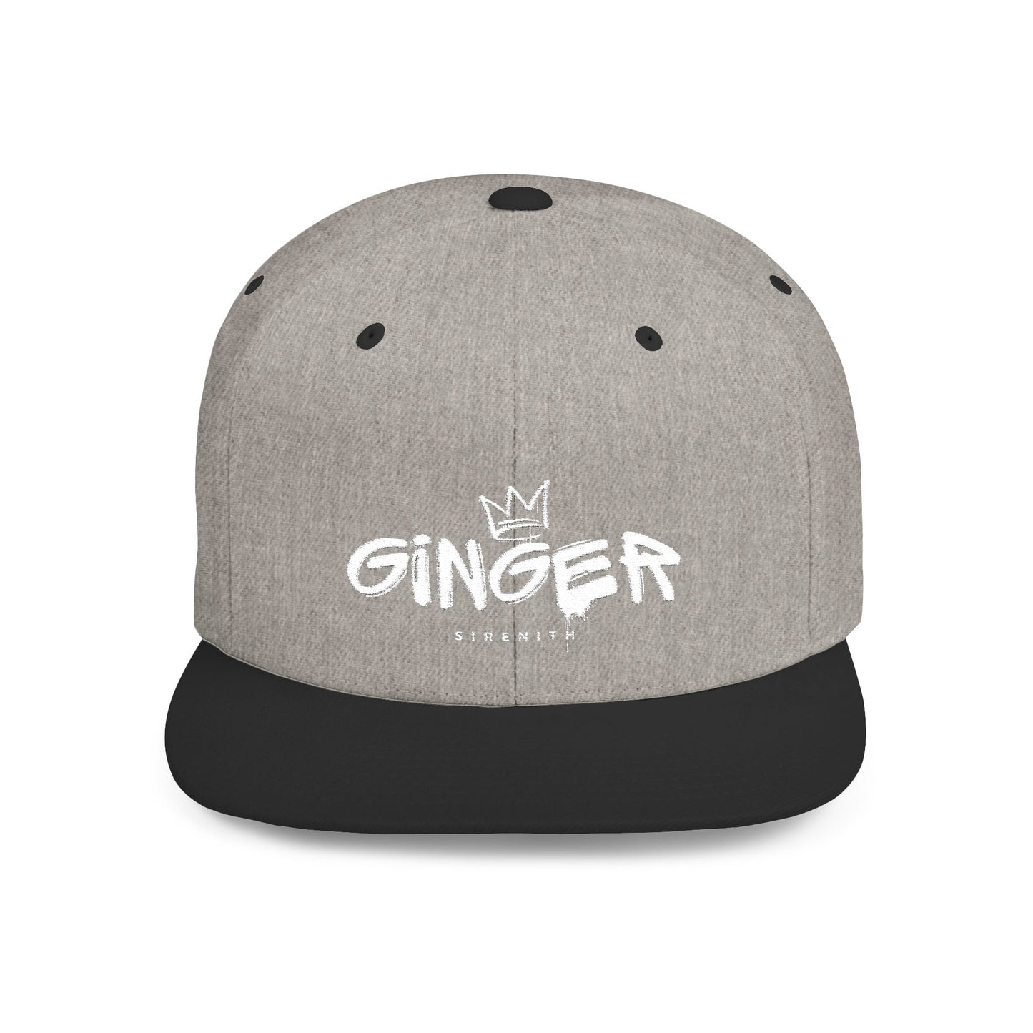 Ginger Snapback Hat, Trendy Flat Bill Cap for Casual Outfits, Stylish Gift for Ginger Lovers, Streetwear Accessory for All Occasions
