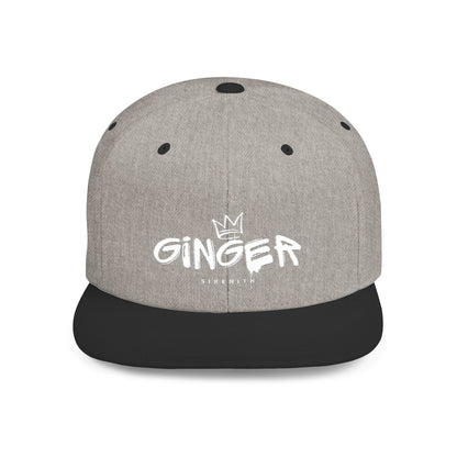 Ginger Snapback Hat, Trendy Flat Bill Cap for Casual Outfits, Stylish Gift for Ginger Lovers, Streetwear Accessory for All Occasions