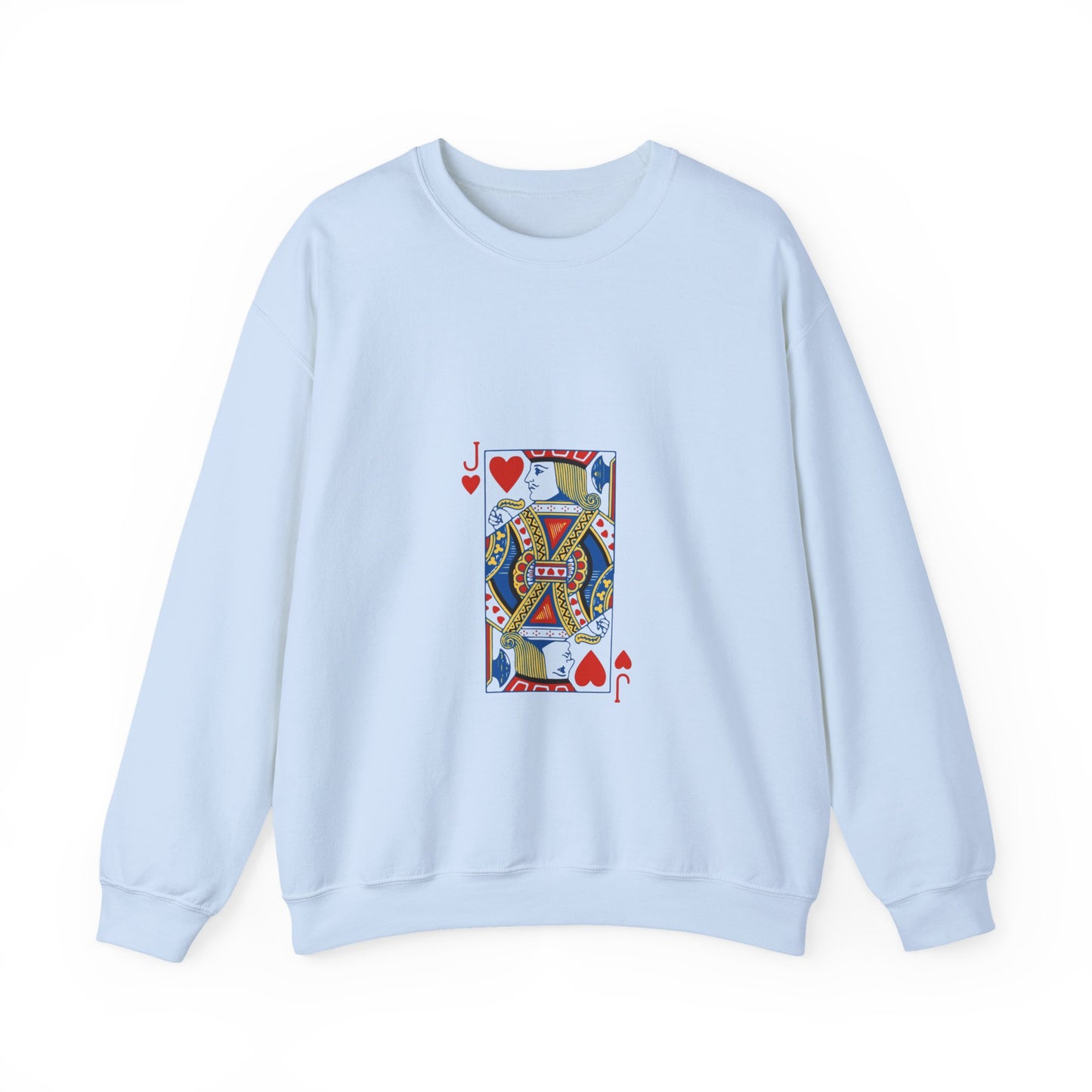 Playing Card Inspired Unisex Sweatshirt | Cozy Gift for Card Lovers, Gamers, Birthdays, Casual Wear, Unique Sweatshirt