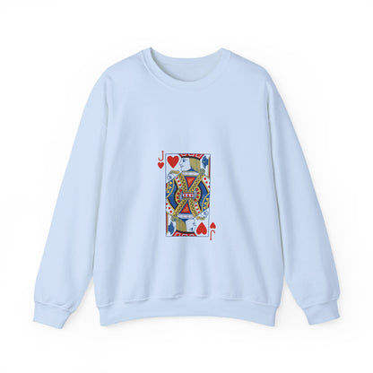 Playing Card Inspired Unisex Sweatshirt | Cozy Gift for Card Lovers, Gamers, Birthdays, Casual Wear, Unique Sweatshirt