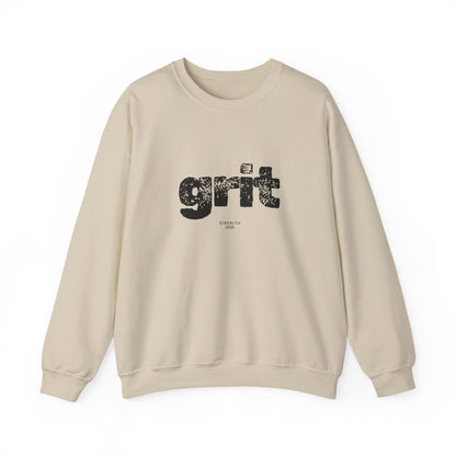 Grit Inspirational Crewneck Sweatshirt | Cozy Unisex Pullover, Motivational Gift, Perfect for Fall, Self-Care Apparel, Casual Everyday Wear
