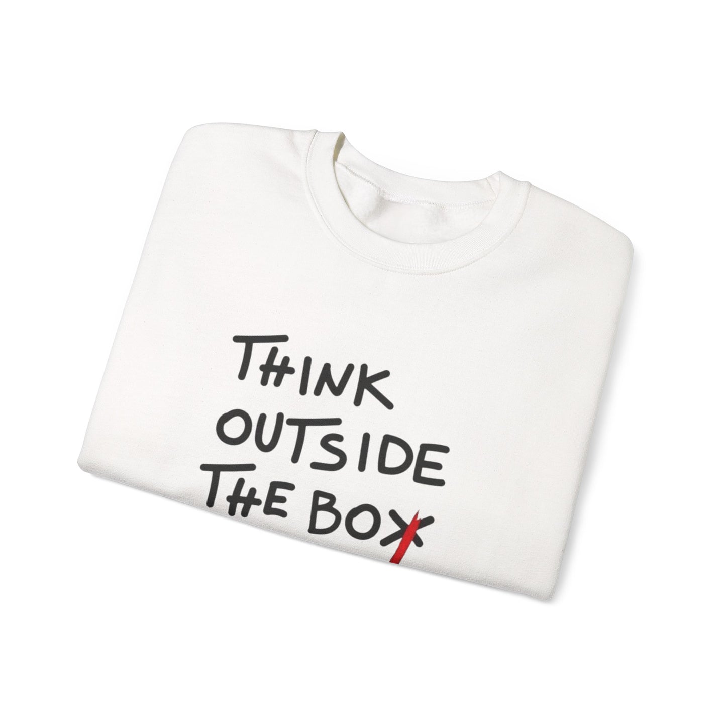 Creative Thinking Sweatshirt, Gift for Entrepreneurs, Cozy Crewneck, Motivational Apparel, Perfect for Casual Days