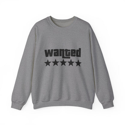 Wanted Stars Unisex Sweatshirt | Cozy Graphic Crewneck | Casual Wear, Unique Gift, Streetwear, Fashion Statement, Holiday Apparel