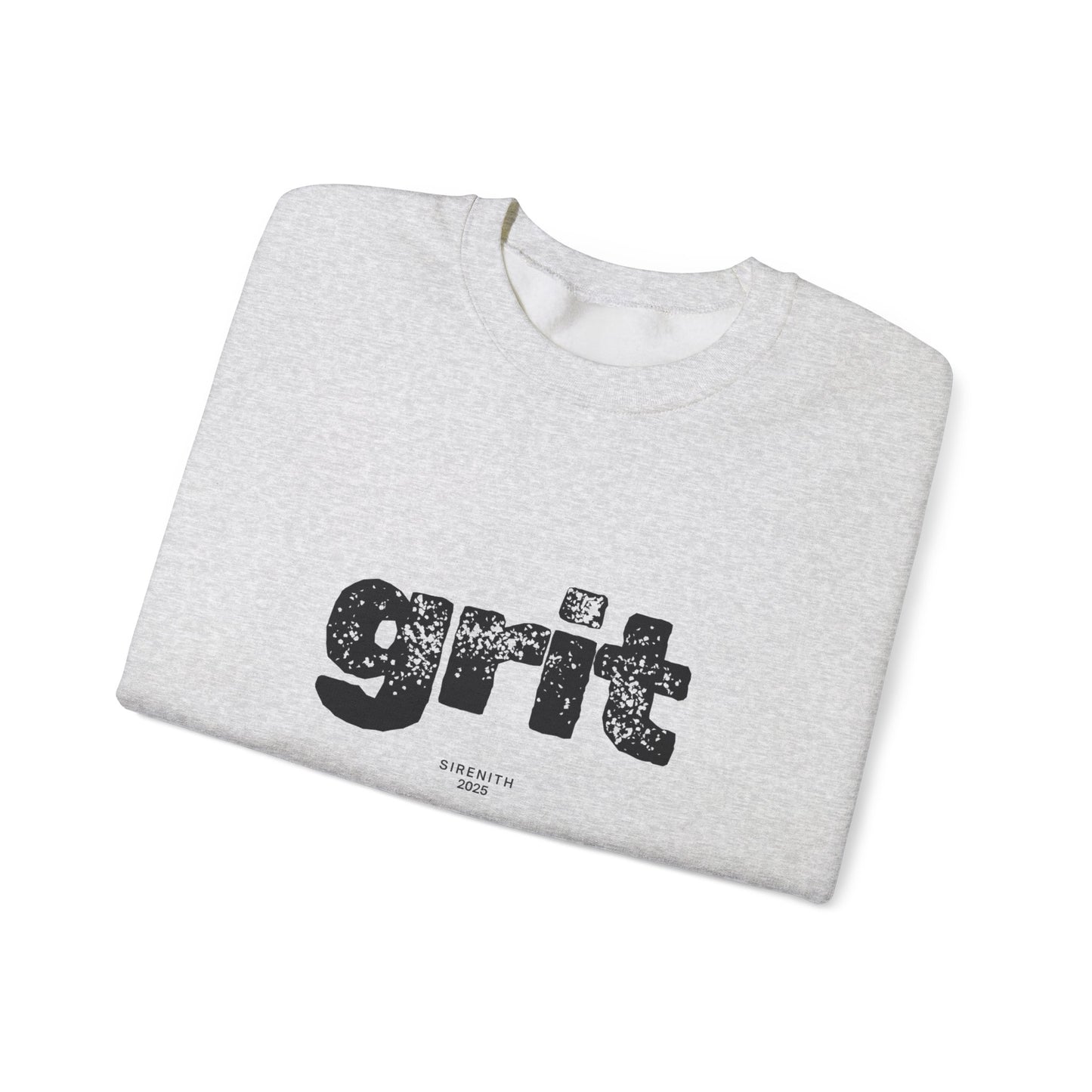 Grit Inspirational Crewneck Sweatshirt | Cozy Unisex Pullover, Motivational Gift, Perfect for Fall, Self-Care Apparel, Casual Everyday Wear