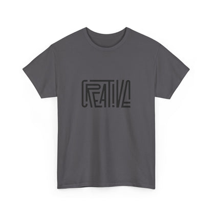 Creative Vibes Heavy Cotton Tee, Artistic T-Shirt for Creatives, Gift for Artists, Daily Wear, Inspiration Tee