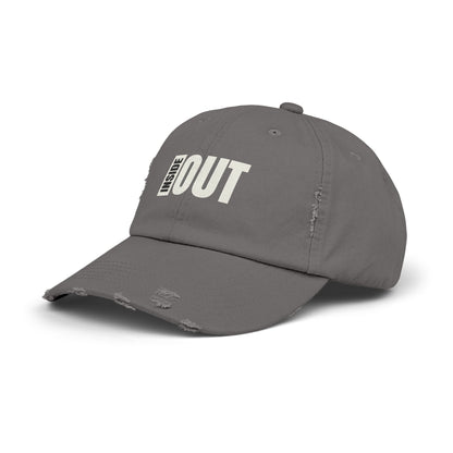 Distressed Cap with 'INSIDE OUT' Design – Trendy Unisex Hat for Casual Wear, Outdoor Adventures, Gifts, Festivals, Everyday Style