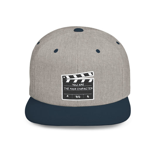 Film Lover's Flat Bill Snapback Hat | Movie Buff Gift | Casual Streetwear | Stylish Cap | Gift for Him/Her, Film Crew Accessory