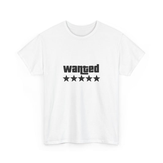 Wanted Style Unisex Heavy Cotton Tee - Trendy Graphic Tee for Casual Wear, Gift for Birthdays, Statement Shirt, Vintage Style Top,