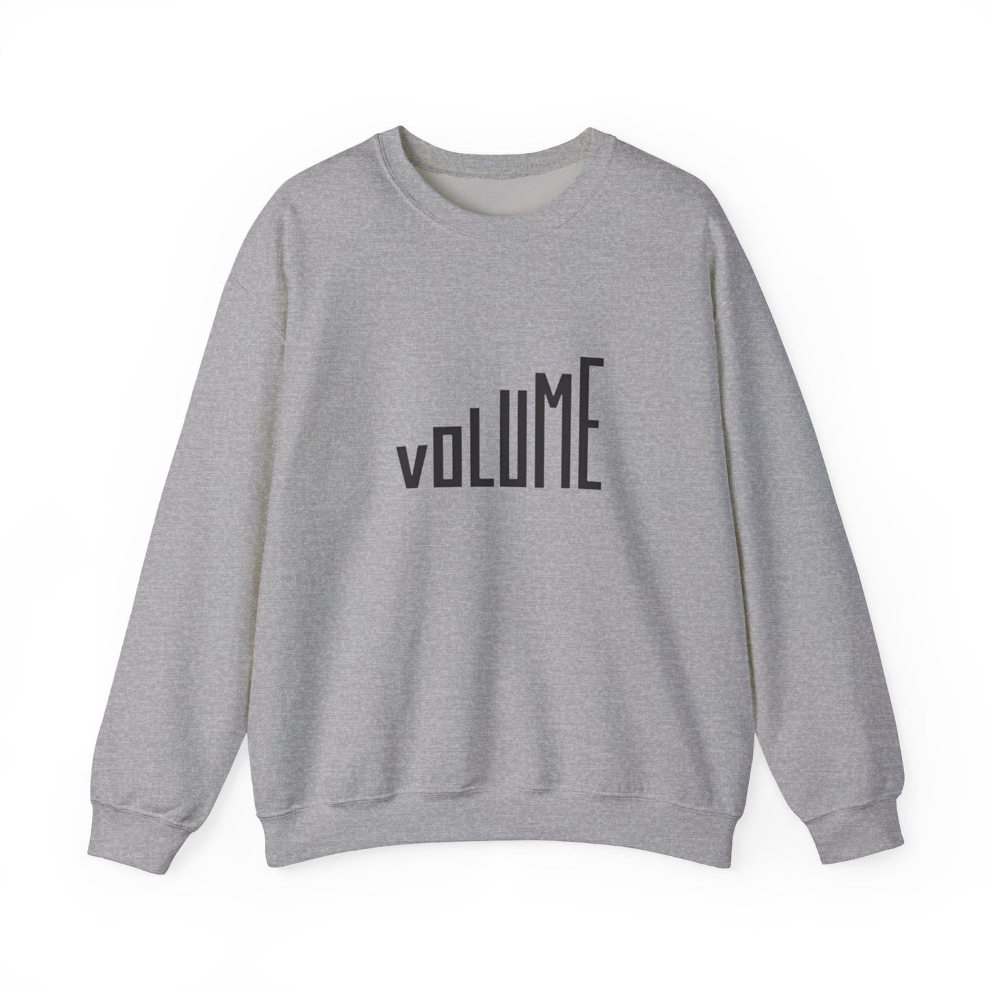 Volume Graphic Unisex Crewneck Sweatshirt - Cozy Casual Wear, Music Lover Gift, Festival Attire, Comfortable Everyday Style, Trendy