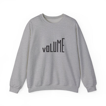 Volume Graphic Unisex Crewneck Sweatshirt - Cozy Casual Wear, Music Lover Gift, Festival Attire, Comfortable Everyday Style, Trendy