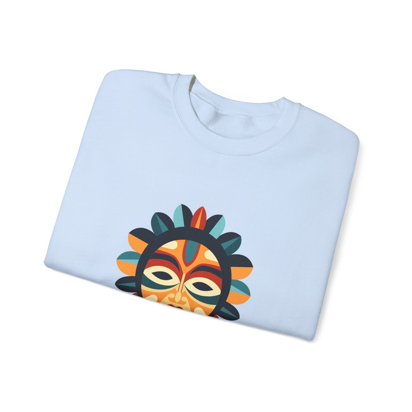 Colorful Art-Inspired Crewneck Sweatshirt, Bohemian Style Sweatshirt, Unisex Fashion Layer, Cozy Gift for Her/Him, Artsy Sweat, Ethnic