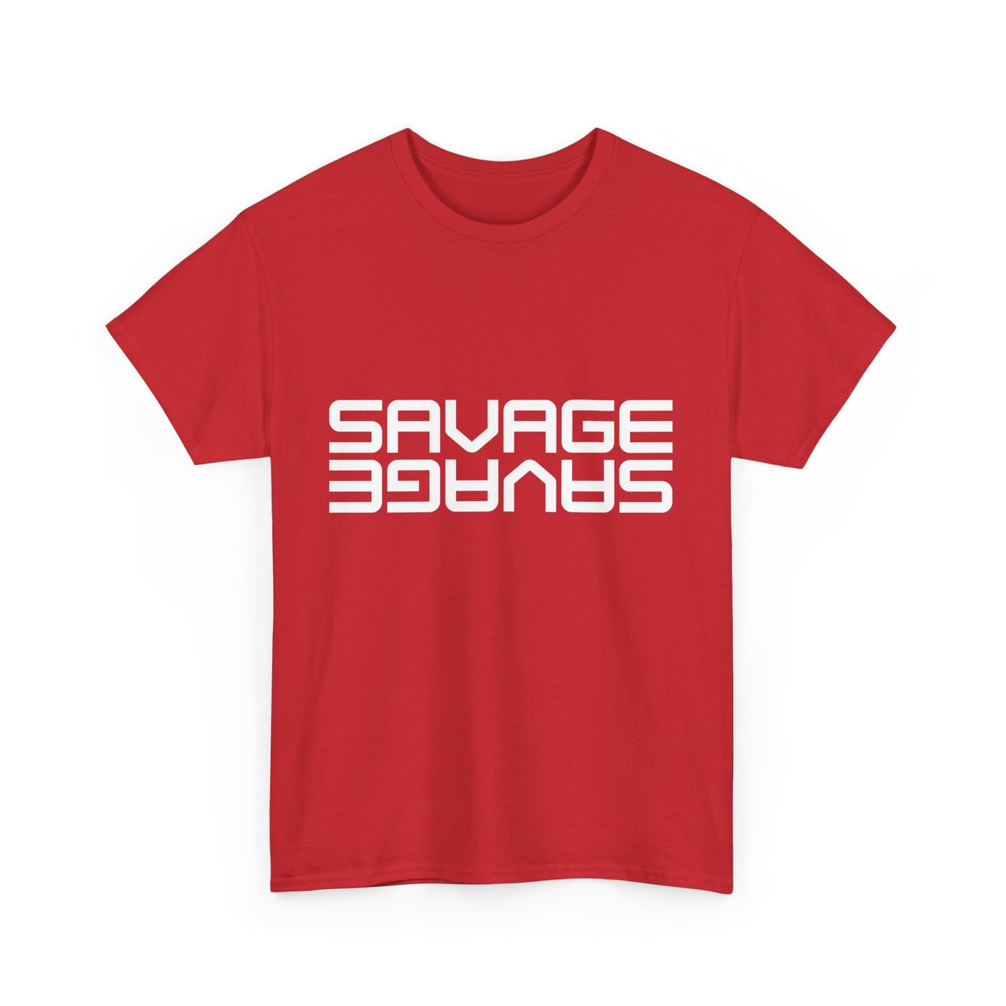 Savage Graphic Heavy Cotton Tee | Casual Streetwear, Motivational Wear, Birthday Gift, Trendy Apparel, Self-Expression T-Shirt