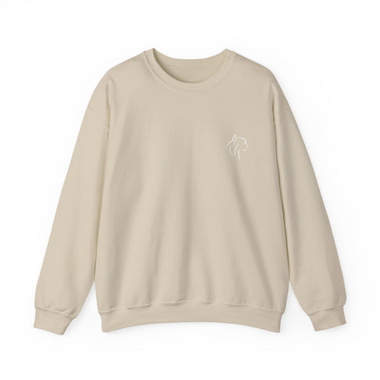 Women's Crewneck Sweatshirt, Cozy Pullover, Gift for Animal Lovers, Casual Wear, Stylish Outfit