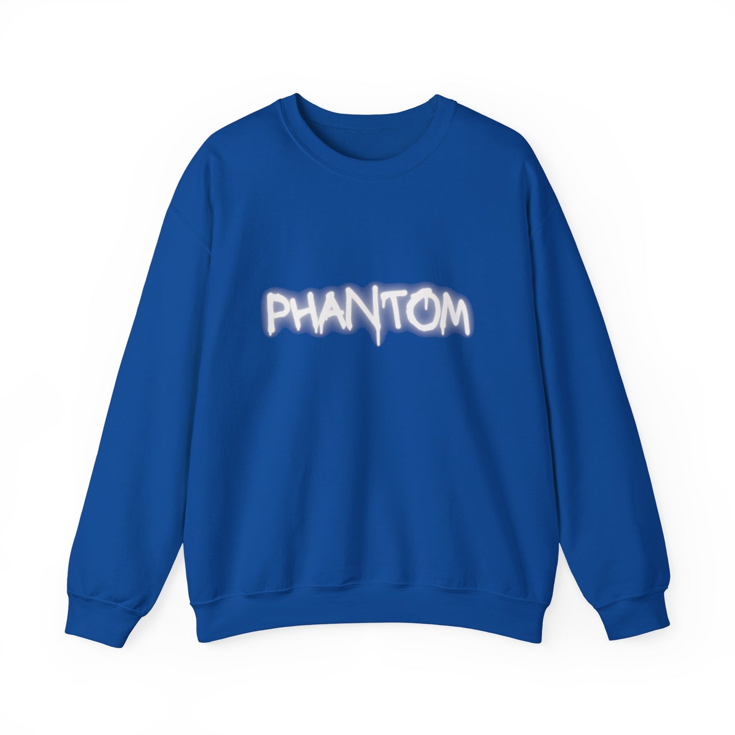 Phantom Unisex Crewneck Sweatshirt, Cozy Fashion, Casual Wear, Halloween Apparel, Gift for Ghost Lovers, Comfortable Everyday