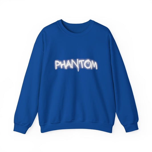 Phantom Unisex Crewneck Sweatshirt, Cozy Fashion, Casual Wear, Halloween Apparel, Gift for Ghost Lovers, Comfortable Everyday