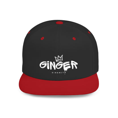 Ginger Snapback Hat, Trendy Flat Bill Cap for Casual Outfits, Stylish Gift for Ginger Lovers, Streetwear Accessory for All Occasions